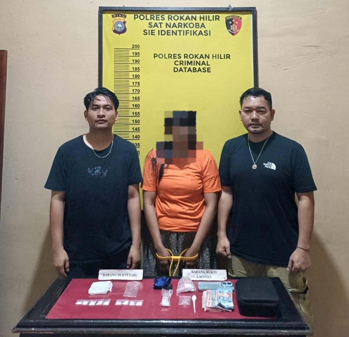 Satres Narkoba Polres Rohil Tangkap Pengedar Sabu, Amankan Barang Bukti 11,17 Gram