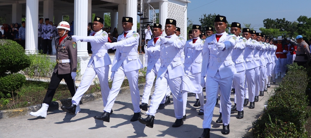 Kapolres Rohil Hadiri Upacara HUT ke-81 RI, 584 Warga Binaan Terima Remisi