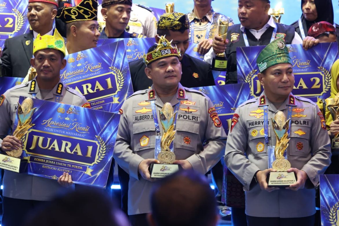 Unggul di Enam Kategori, Polda Riau Juara Umum Ketahanan Pangan Polri