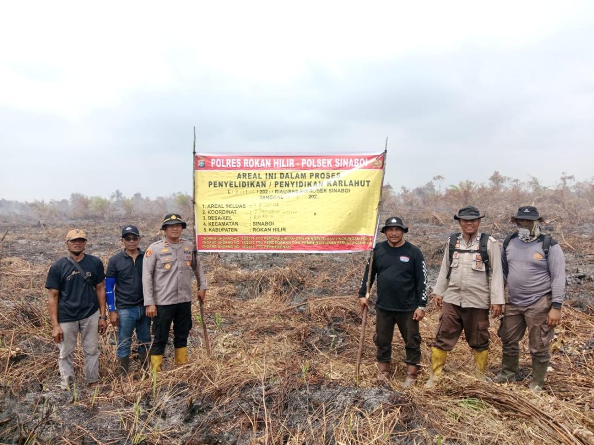 Karhutla 30 Hektare di Rohil Diduga Dipicu Rokok, Polres Rokan Hilir Naikkan Kasus ke Penyidikan