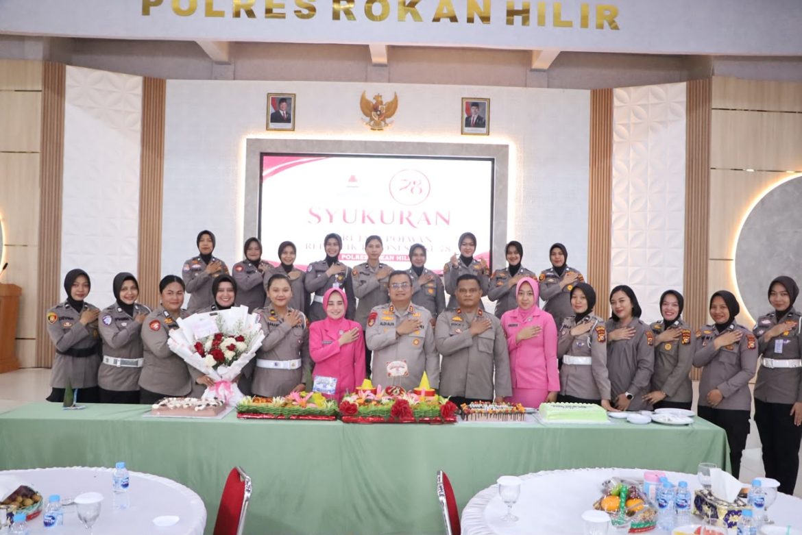 HUT Polwan ke-78, Kapolres Rohil: Polwan Harus Berikan Dampak Nyata bagi Masyarakat