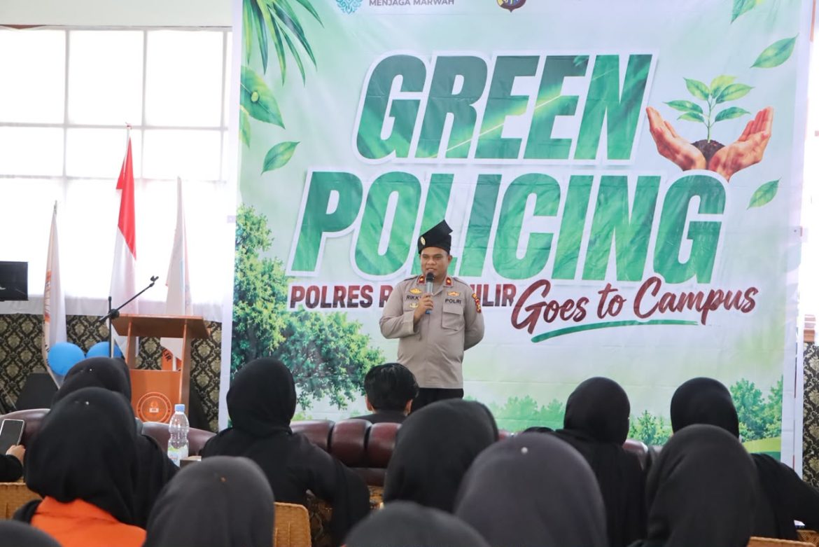 Police Go to Kampus di Kampus ITR, Polres Rohil Edukasi Green Policing dan Simulasi Karhutla