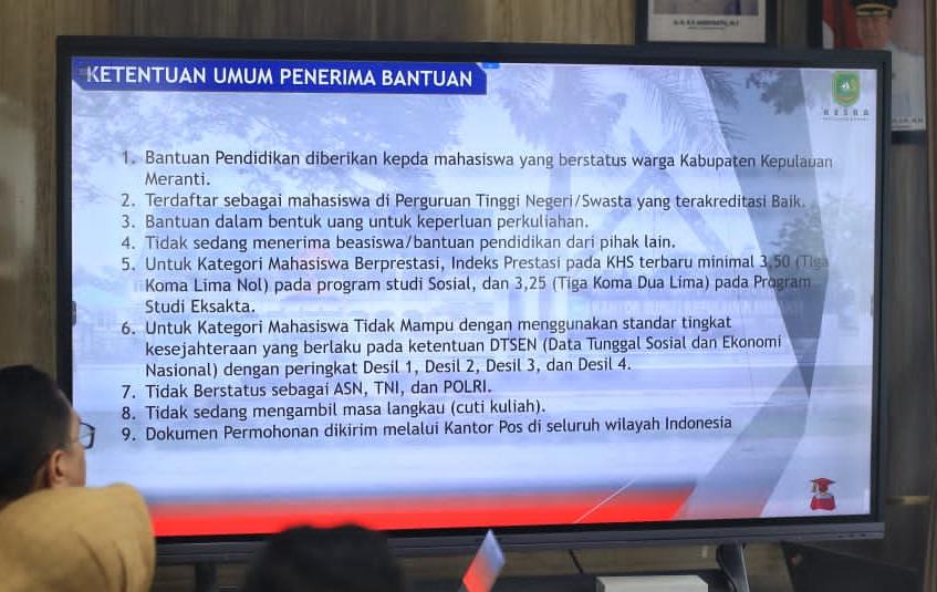 Pemkab Meranti Siapkan Beasiswa 2026, Mahasiswa D-III hingga S-3 Jadi Sasaran