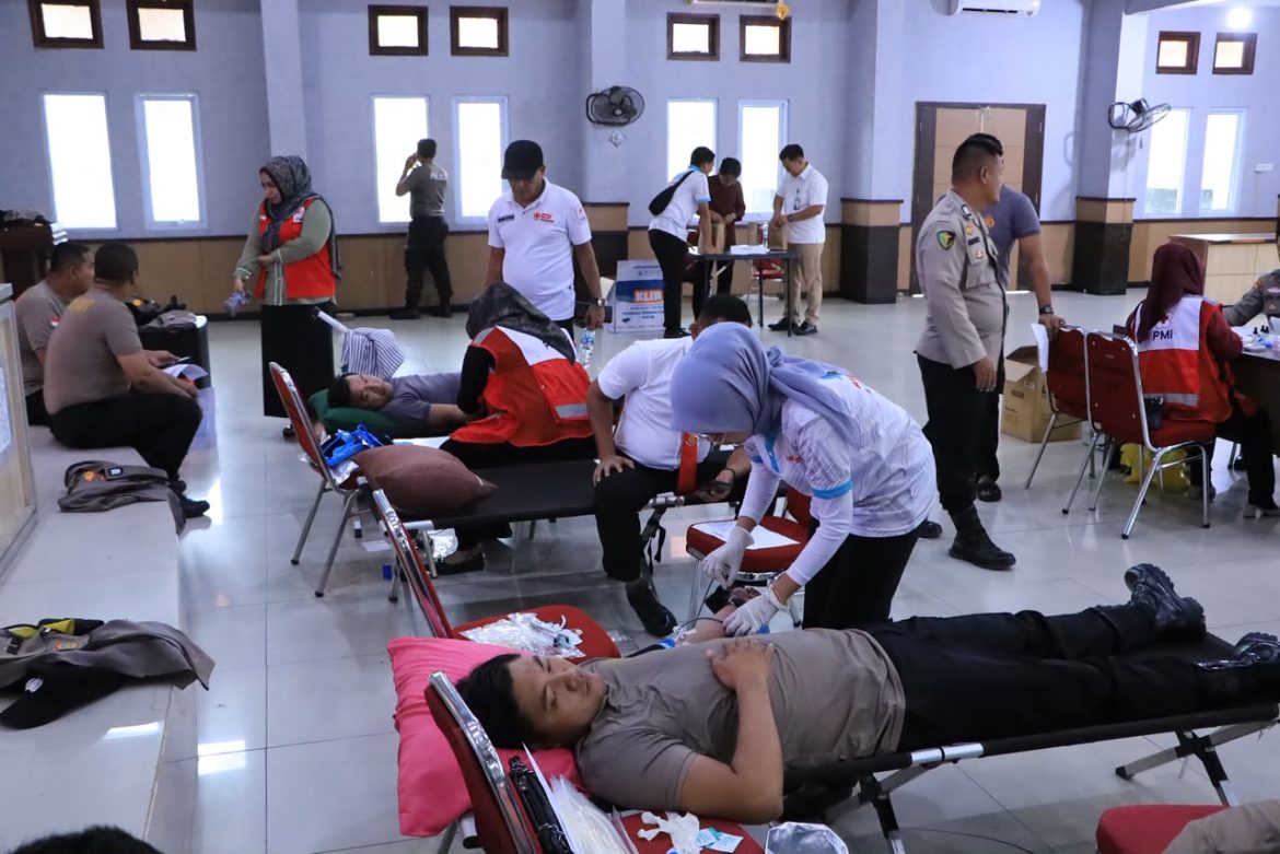Peringati HUT ke-75 Humas Polri, Polres Rohil Gelar Donor Darah, Tegaskan Pentingnya Informasi Publik yang Sehat