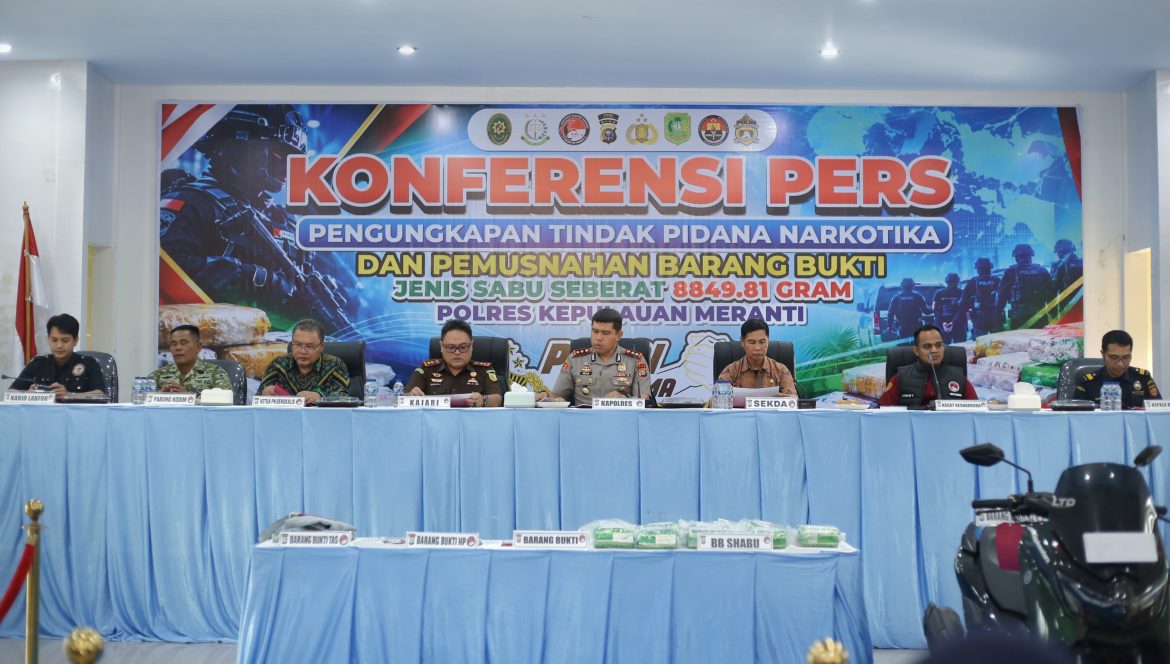 Pemkab Apresiasi Kinerja Polres Meranti Dalam Pemusnahan BB Hampir 9 Kilogram Sabu-Sabu
