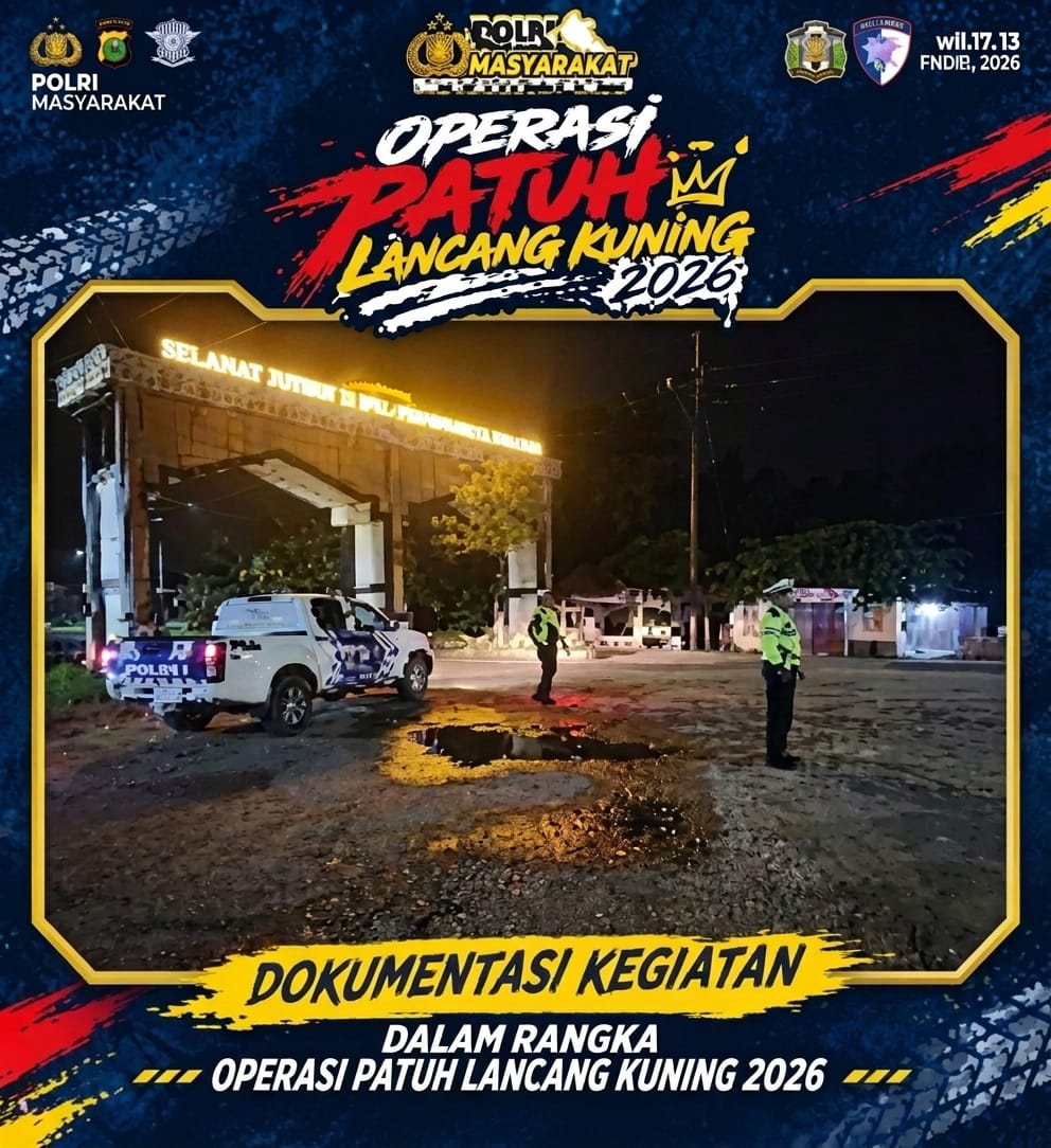 Patroli Blue Light SIGAP 110 Polres Rohil Jaga Keamanan Malam di Jalur Rawan